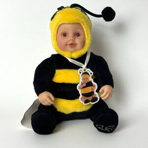 Anne Geddes Baby Bee 8" Sitting Brown Eyes Doll